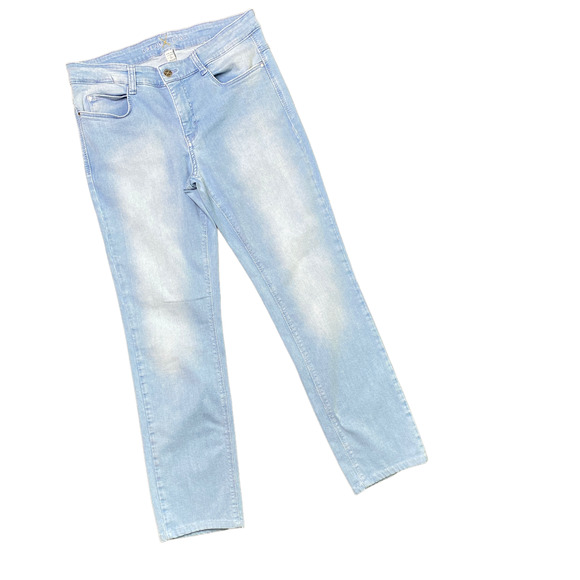 DREAM JEANS By Mac Jeans Womens Size 32 5401 Straight Jeans D491 Light Wash - Picture 2 of 6